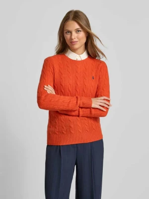 Sweter z dzianiny z mieszanki wełny i kaszmiru model ‘JULIANNA’ Polo Ralph Lauren