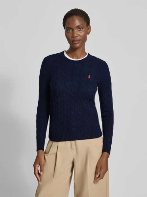 Sweter z dzianiny z mieszanki wełny i kaszmiru model ‘JULIANNA’ Polo Ralph Lauren