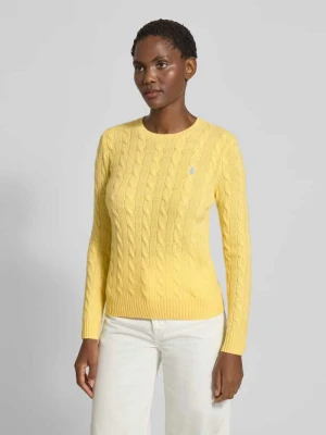 Sweter z dzianiny z mieszanki wełny i kaszmiru model ‘JULIANNA’ Polo Ralph Lauren