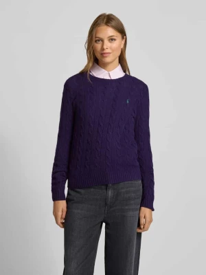Sweter z dzianiny z mieszanki wełny i kaszmiru model ‘JULIANNA’ Polo Ralph Lauren