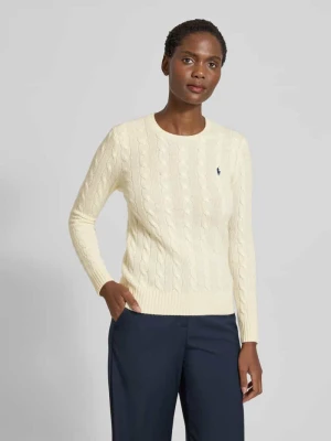 Sweter z dzianiny z mieszanki wełny i kaszmiru model ‘JULIANNA’ Polo Ralph Lauren