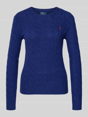 Sweter z dzianiny z mieszanki wełny i kaszmiru model ‘JULIANNA’ Polo Ralph Lauren