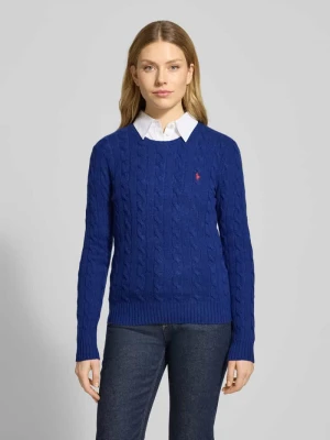 Sweter z dzianiny z mieszanki wełny i kaszmiru model ‘JULIANNA’ Polo Ralph Lauren