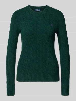 Sweter z dzianiny z mieszanki wełny i kaszmiru model ‘JULIANNA’ Polo Ralph Lauren