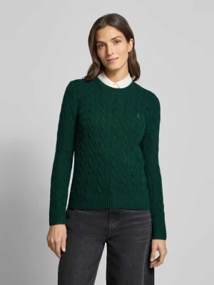 Sweter z dzianiny z mieszanki wełny i kaszmiru model ‘JULIANNA’ Polo Ralph Lauren