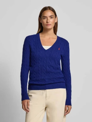 Sweter z dzianiny z mieszanki wełny i kaszmiru model ‘KIMBERLY’ Polo Ralph Lauren