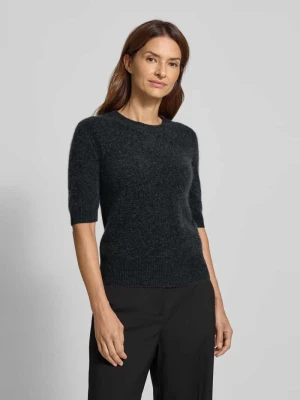 Sweter z dzianiny z mieszanki wełny lana i kaszmiru model ‘JIM’ Marella
