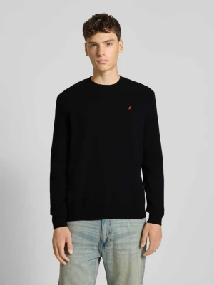 Sweter z dzianiny z mieszanki wełny lana z okrągłym dekoltem Replay