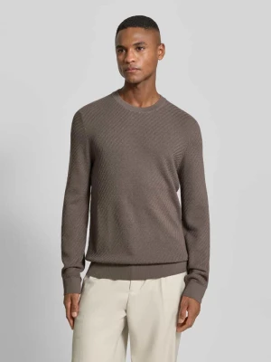 Sweter z dzianiny z mieszanki wełny model ‘Dariono’ JOOP! Collection