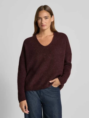 Sweter z dzianiny z mieszanki wełny model ‘THORA’ MOS MOSH