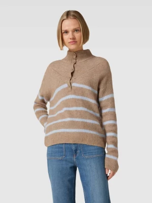 Sweter z dzianiny z mieszanki wełny z alpaki model ‘Bryna Thora’ MOS MOSH