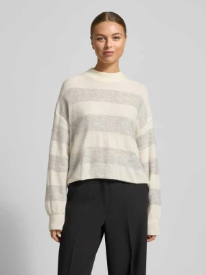 Sweter z dzianiny z mieszanki wełny z alpaki model ‘MATHISA’ drykorn