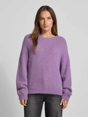 Sweter z dzianiny z mieszanki wełny z alpaki model ‘PEMIRI’ drykorn