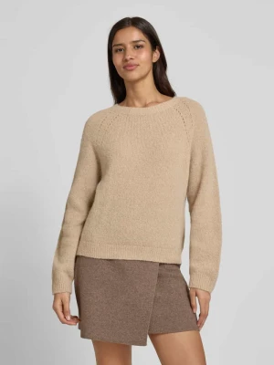 Sweter z dzianiny z mieszanki wełny z alpaki model ‘PEMIRI’ drykorn