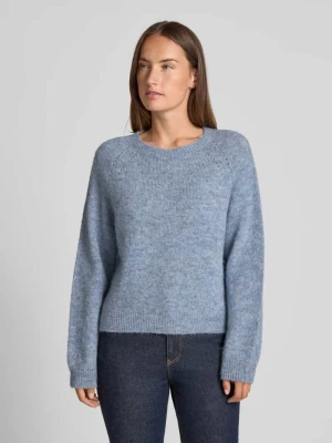 Sweter z dzianiny z mieszanki wełny z alpaki model ‘PEMIRI’ drykorn