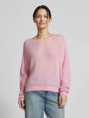 Sweter z dzianiny z mieszanki wełny z alpaki model 'SOFT ORCHID' Rich & Royal