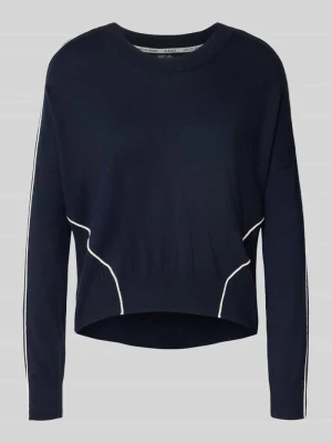 Sweter z dzianiny z mieszanki wełny z okrągłym dekoltem Marc Cain