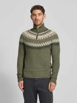 Bluza z kołnierzem o kroju regular fit z mieszanki wełny MCNEAL