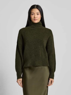 Sweter z dzianiny z mieszanki wełny ze stójką model ‘NOLA’ Samsøe Samsøe