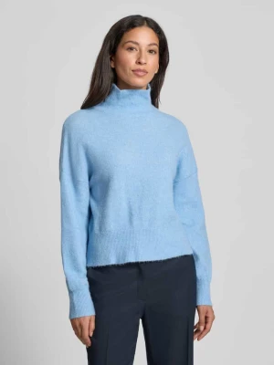 Sweter z dzianiny z mieszanki wełny ze stójką model ‘NOLA’ Samsøe Samsøe