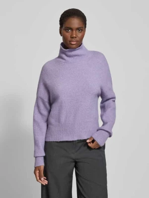 Sweter z dzianiny z mieszanki wełny ze stójką model ‘NOLA’ Samsøe Samsøe