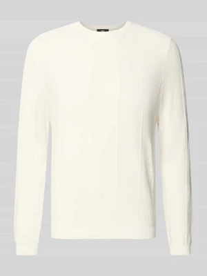 Sweter z dzianiny z mieszanki wiskozy model 'Goa' CINQUE Biały