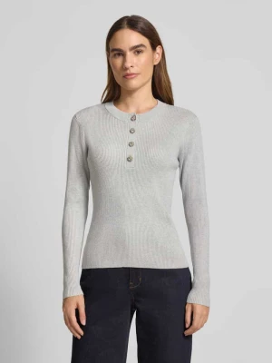 Sweter z dzianiny z mieszanki wiskozy z listwą guzikową Copenhagen Muse