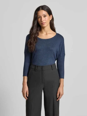 Sweter z dzianiny z mieszanki wiskozy z rękawem o dł. 3/4 model ‘JONE’ FREE/QUENT