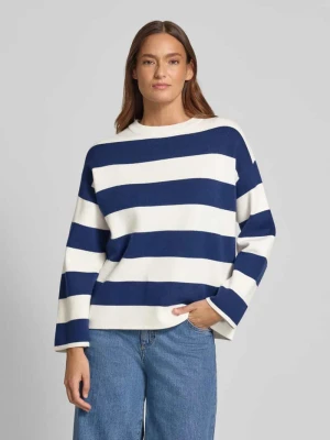Sweter z dzianiny z mieszanki wiskozy ze wzorem w paski model ‘OTARI’ b.Young