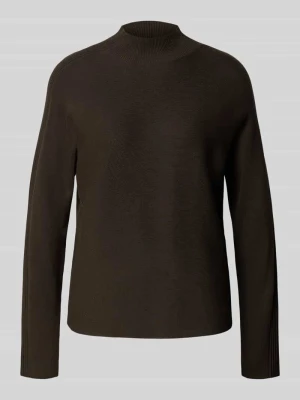 Sweter z dzianiny z mieszanki wiskozy ze wzorem ze stójką comma