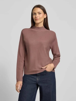 Sweter z dzianiny z mieszanki wiskozy ze wzorem ze stójką comma