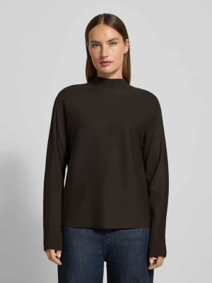 Sweter z dzianiny z mieszanki wiskozy ze wzorem ze stójką comma