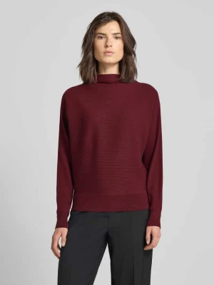 Sweter z dzianiny z mieszanki wiskozy ze wzorem ze stójką Zero