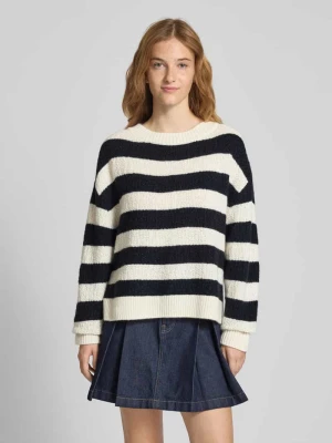 Sweter z dzianiny z mieszanki żywej wełny i kaszmiru z okrągłym dekoltem Windsor