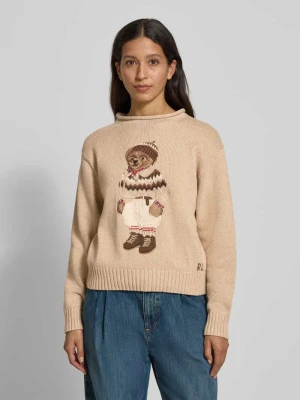 Sweter z dzianiny z motywem Polo Ralph Lauren