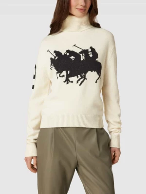 Sweter z dzianiny z nadrukiem z logo model ‘STMPD’ Polo Ralph Lauren