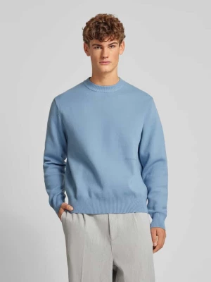 Sweter z dzianiny z nadrukiem z logo model ‘VESTERBRO’ jack & jones