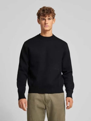 Sweter z dzianiny z nadrukiem z logo model ‘VESTERBRO’ jack & jones