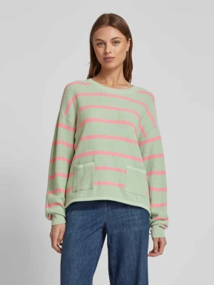 Sweter z dzianiny z nakładanymi kieszeniami Christian Berg Woman