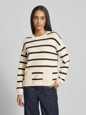 Sweter z dzianiny z nakładanymi kieszeniami Christian Berg Woman