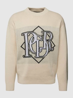 Sweter z dzianiny z napisem z logo model ‘Kingdom’ Pegador