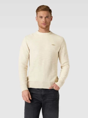 Sweter z dzianiny z naszywką z logo CK Calvin Klein