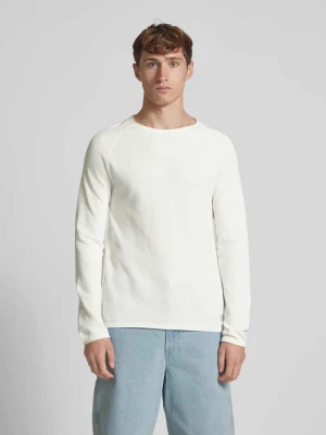 Sweter z dzianiny z naszywką z logo model ‘HILL’ jack & jones