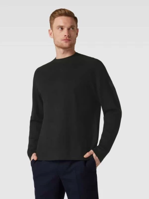 Sweter z dzianiny z naszywką z logo model ‘MILANO’ CK Calvin Klein