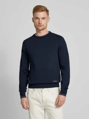 Sweter z dzianiny z naszywką z logo Tommy Hilfiger