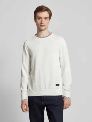 Sweter z dzianiny z naszywką z logo Tommy Hilfiger