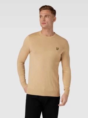 Sweter z dzianiny z naszywką z motywem Lyle & Scott