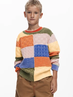 Sweter z dzianiny z naszywkami Desigual