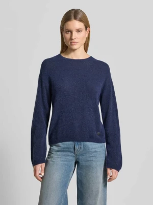 Sweter z dzianiny z obniżoną linią ramion model 'Mape' MOS MOSH