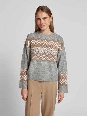 Sweter z dzianiny z obniżonymi ramionami Christian Berg Woman